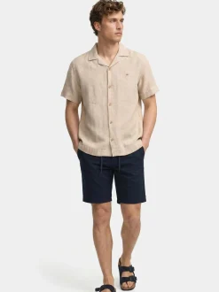 Kronstadt Herren Hemd Kurzarm - KSAyers in sand beige