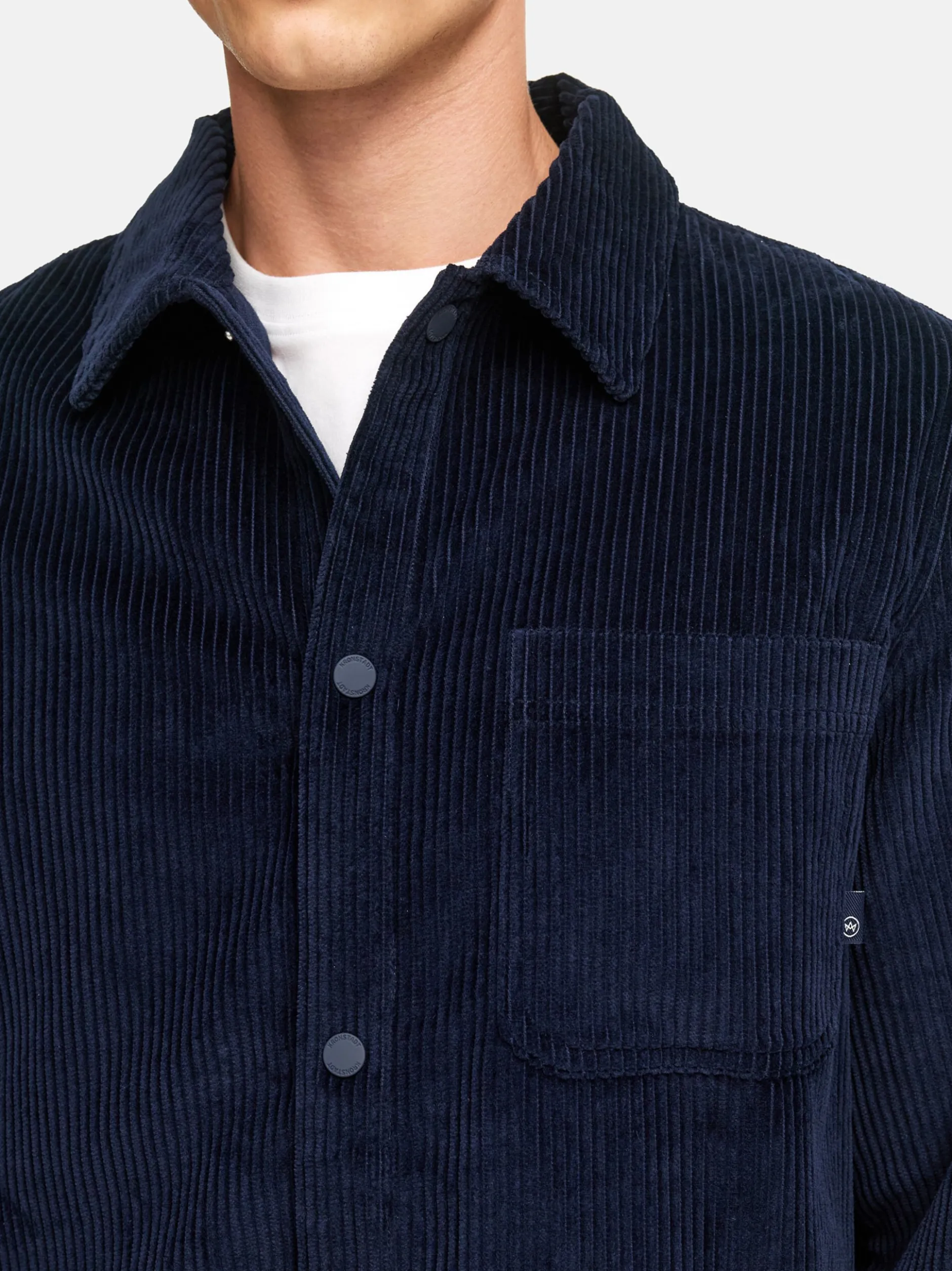 Kronstadt Herren Hemd Langarm - KSChandos overshirt in blau