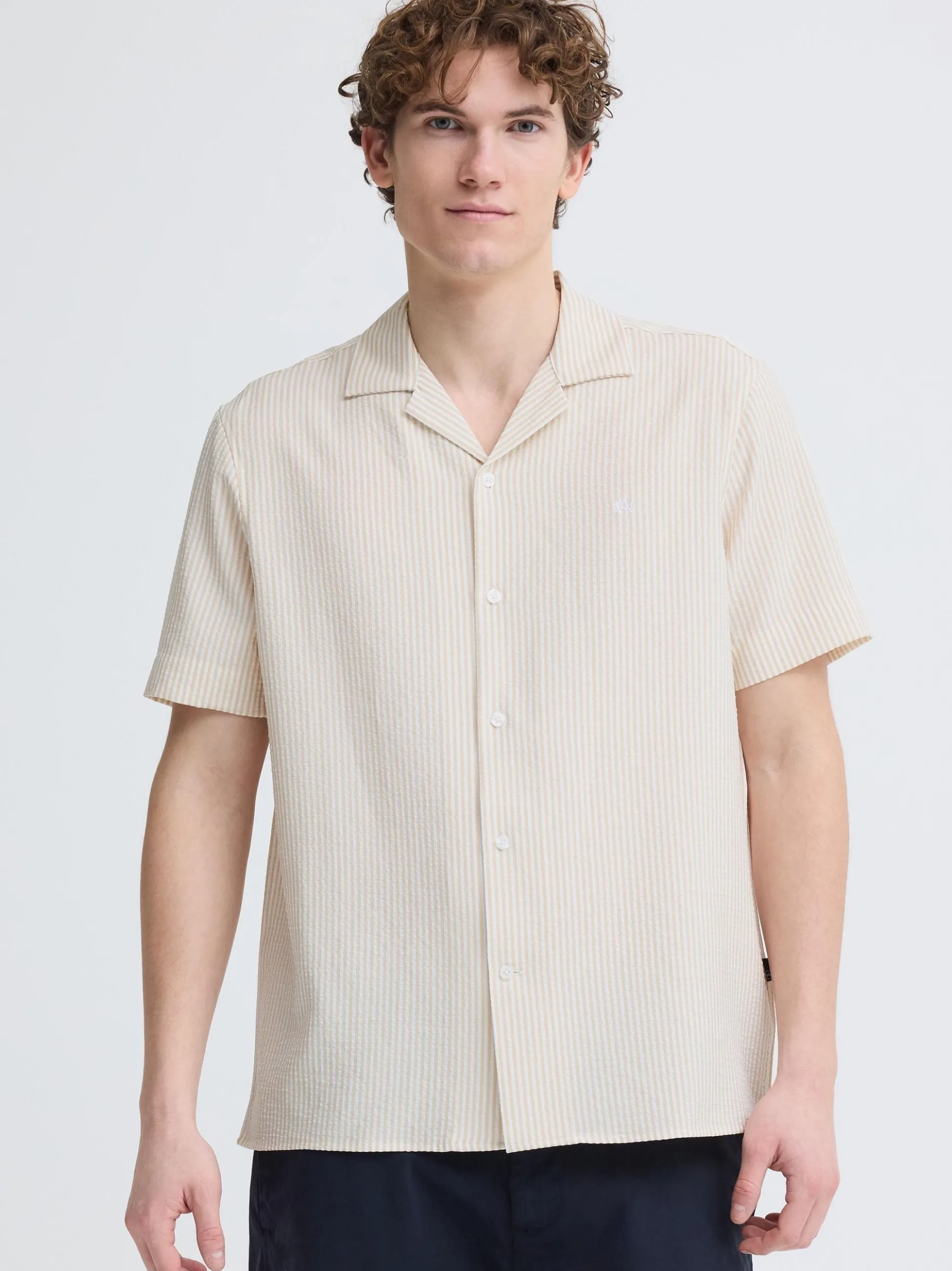 Kronstadt Herren Kurzarmhemd - KSZeldale in beige