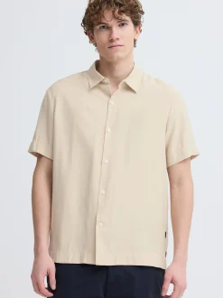 Kronstadt Herren Kurzarmhemd - KSValbrook in beige