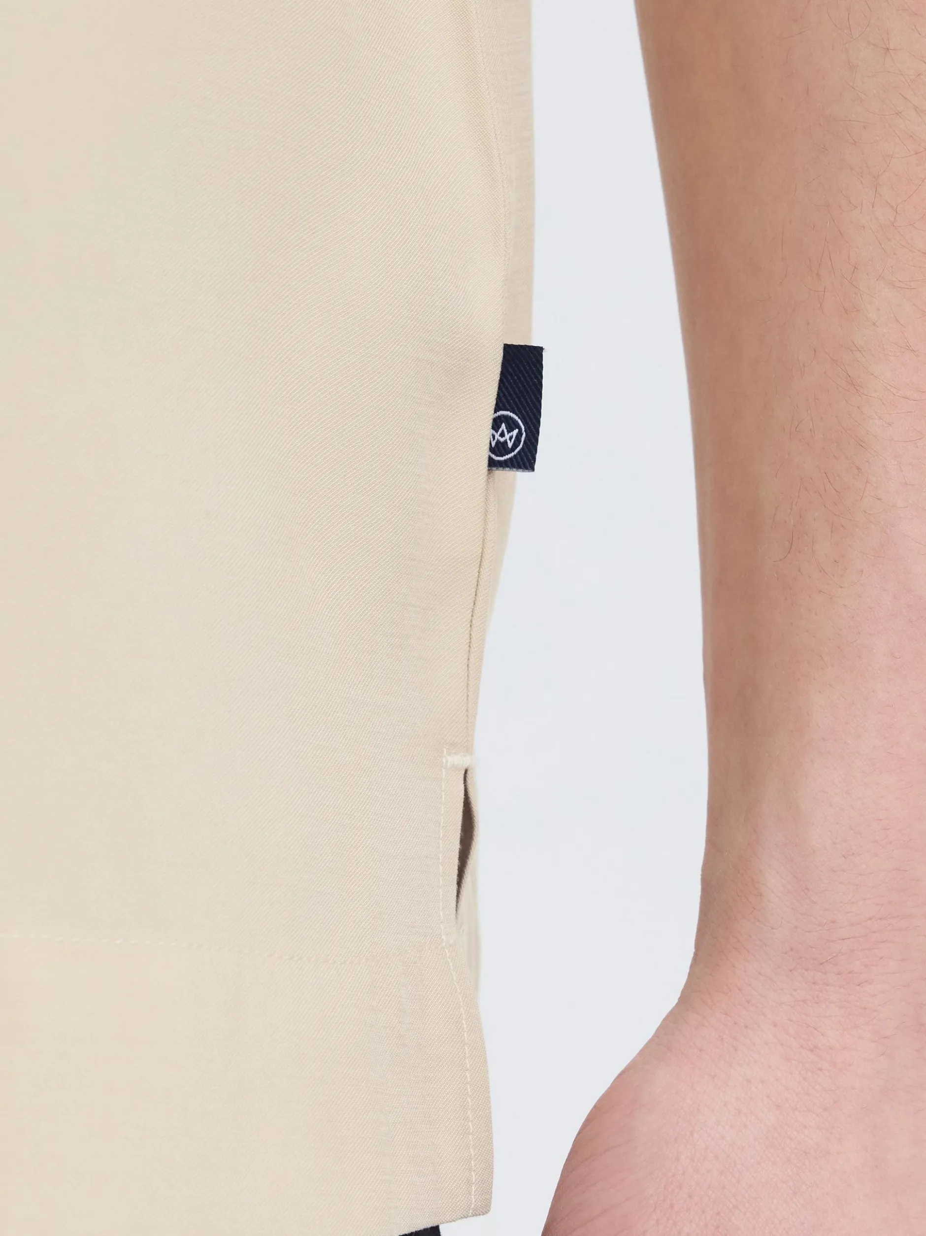 Kronstadt Herren Kurzarmhemd - KSValbrook in beige