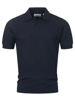 Kronstadt Herren Poloshirt - KSBlake knit in blau