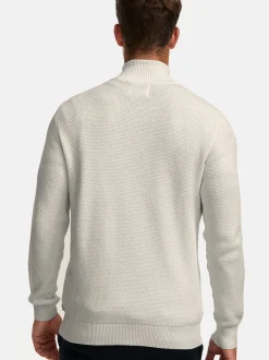 Kronstadt Herren Strickjacke - KSErik Zip in grau anthrazit