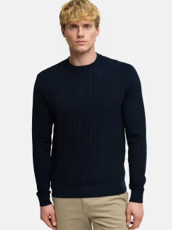 Kronstadt Herren Strickpullover - KSAlonzo in blau