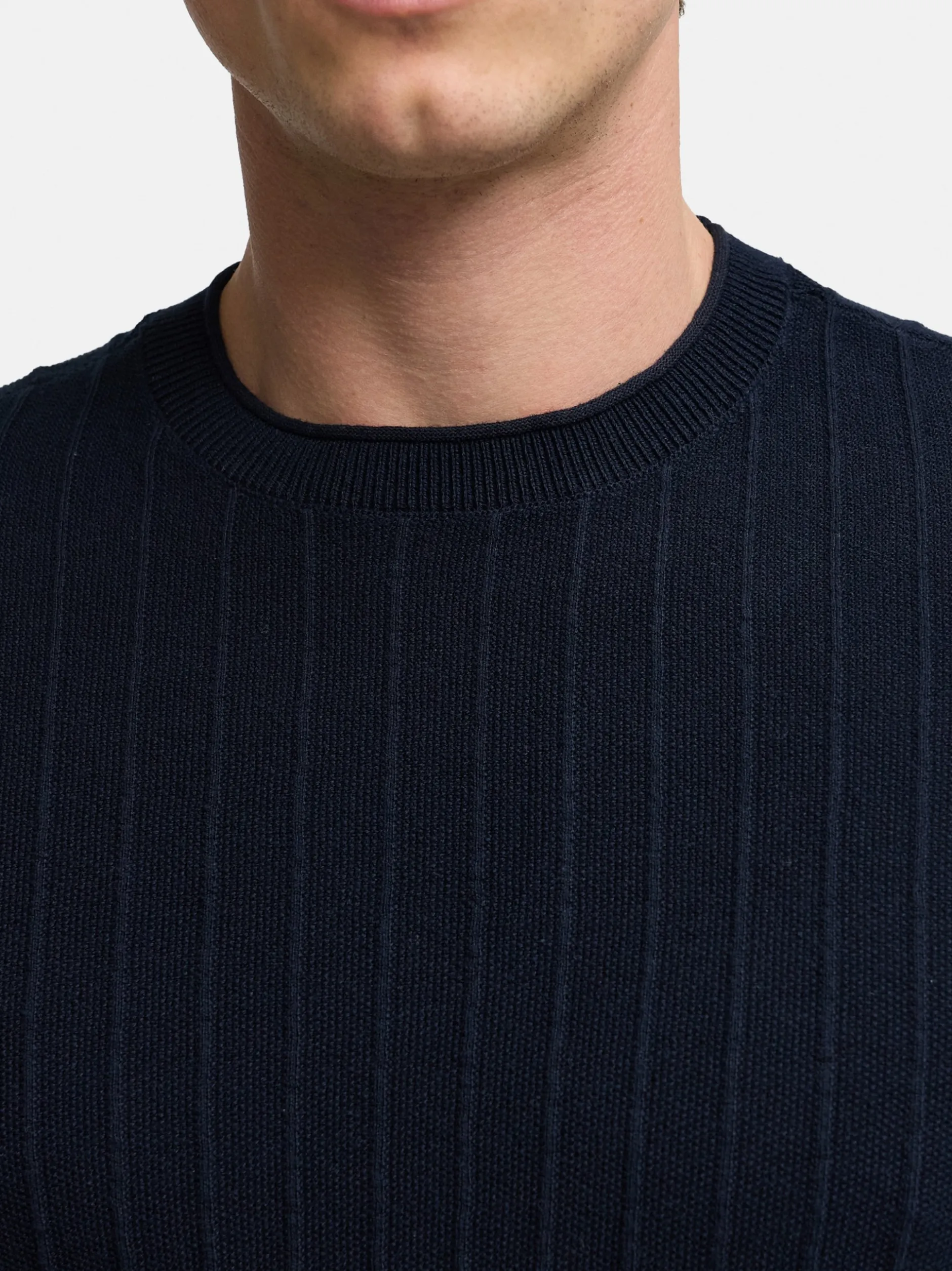 Kronstadt Herren Strickpullover - KSAlonzo in blau