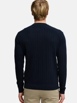 Kronstadt Herren Strickpullover - KSAlonzo in blau