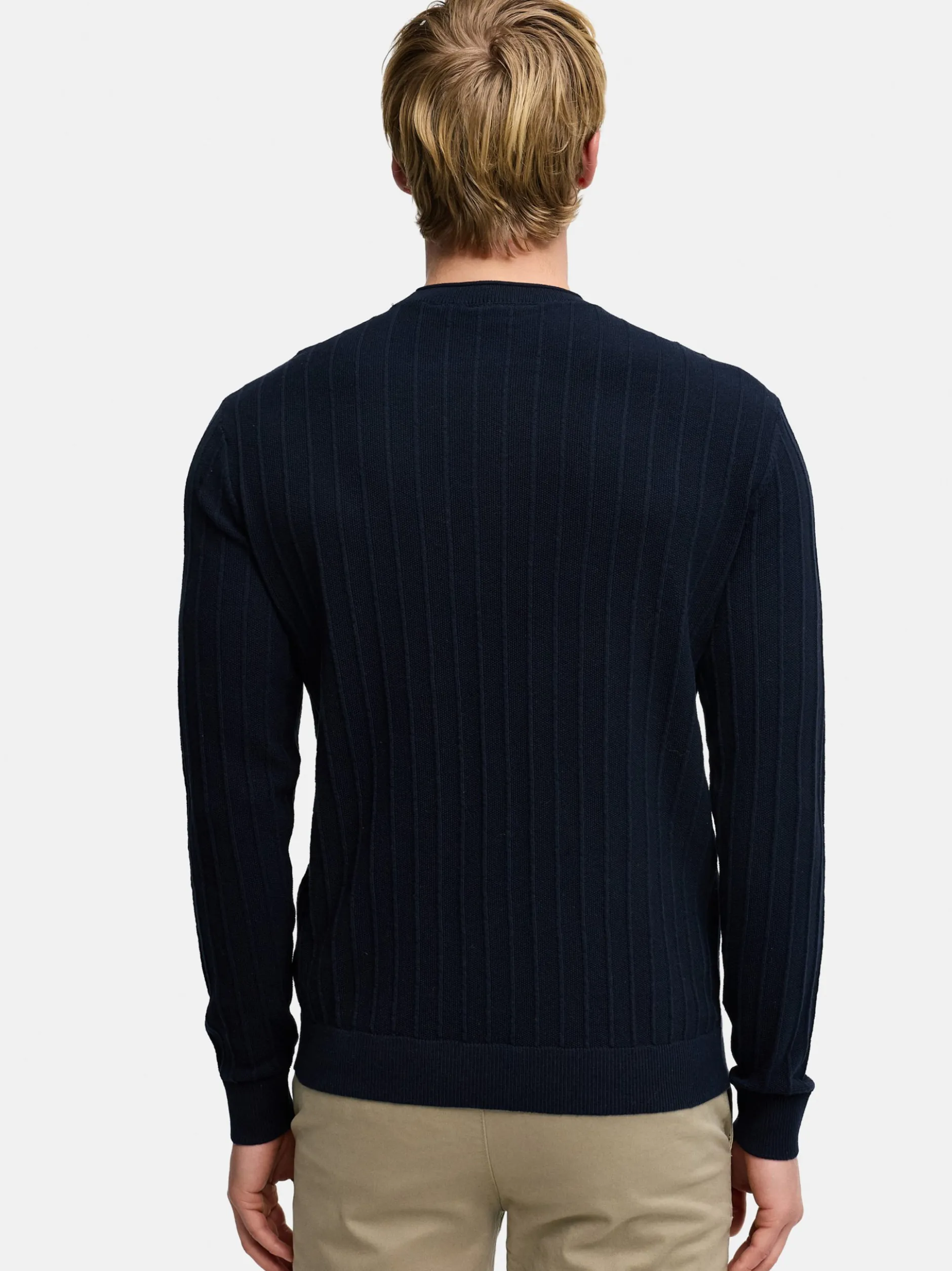 Kronstadt Herren Strickpullover - KSAlonzo in blau