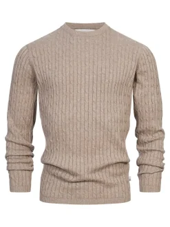 Kronstadt Herren Strickpullover - KSCable in beige