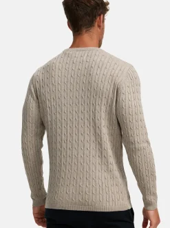 Kronstadt Herren Strickpullover - KSCable in beige