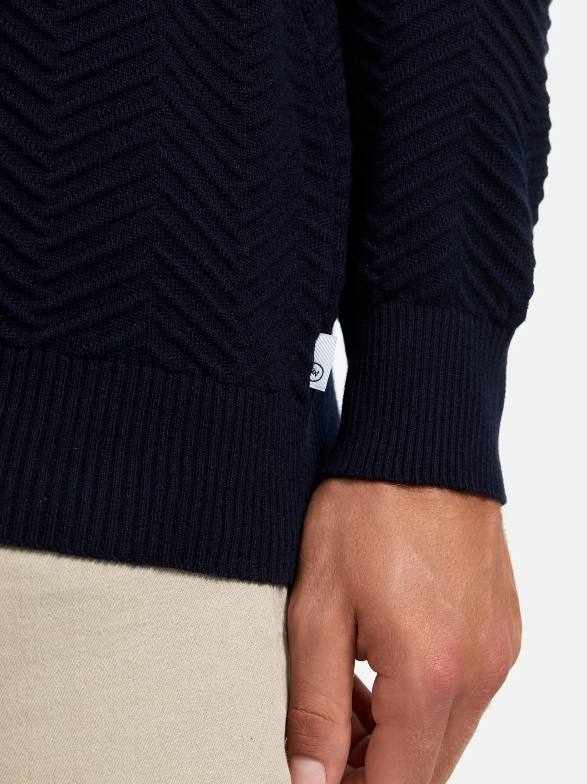 Kronstadt Herren Strickpullover - KSCarlo in blau