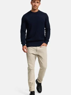 Kronstadt Herren Strickpullover - KSCarlo in blau