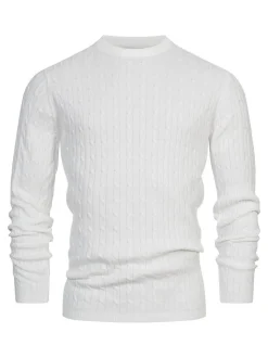 Kronstadt Herren Strickpullover - KSCable in weiß