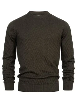 Kronstadt Herren Strickpullover - KSCarlo in khaki
