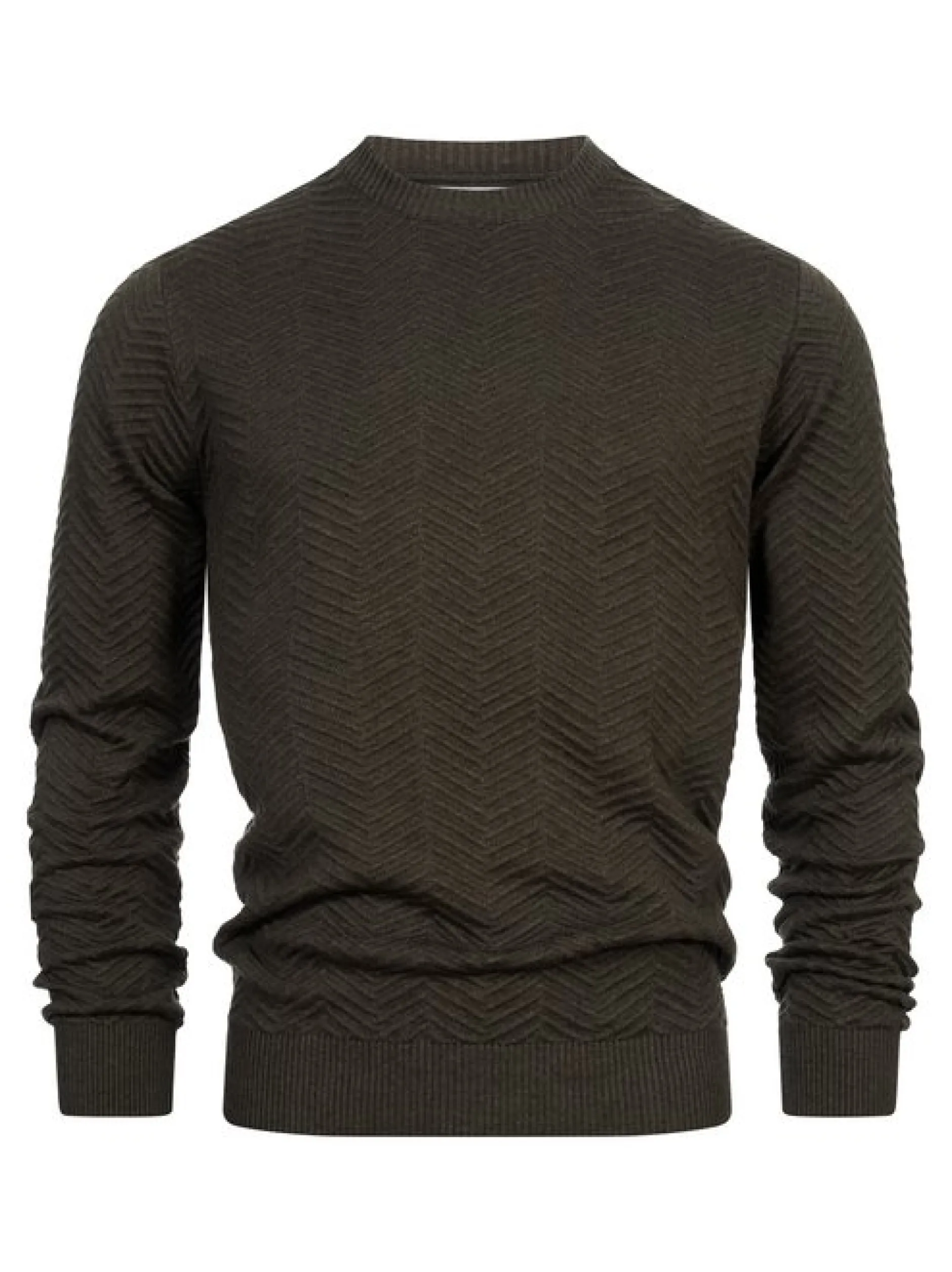 Kronstadt Herren Strickpullover - KSCarlo in khaki