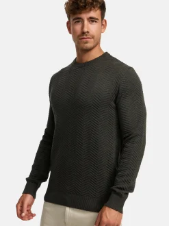Kronstadt Herren Strickpullover - KSCarlo in khaki