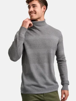 Kronstadt Herren Strickpullover - KSFisker in hellgrau