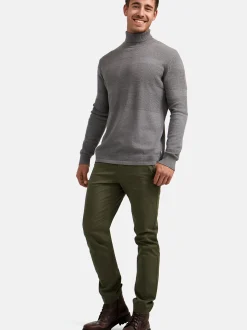 Kronstadt Herren Strickpullover - KSFisker in hellgrau