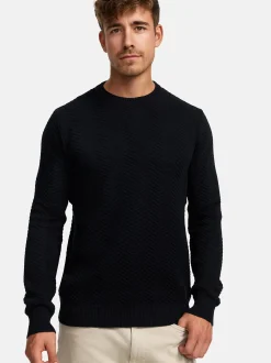 Kronstadt Herren Strickpullover - KSCarlo in schwarz