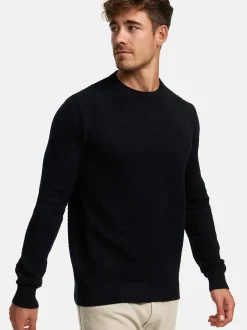 Kronstadt Herren Strickpullover - KSCarlo in schwarz