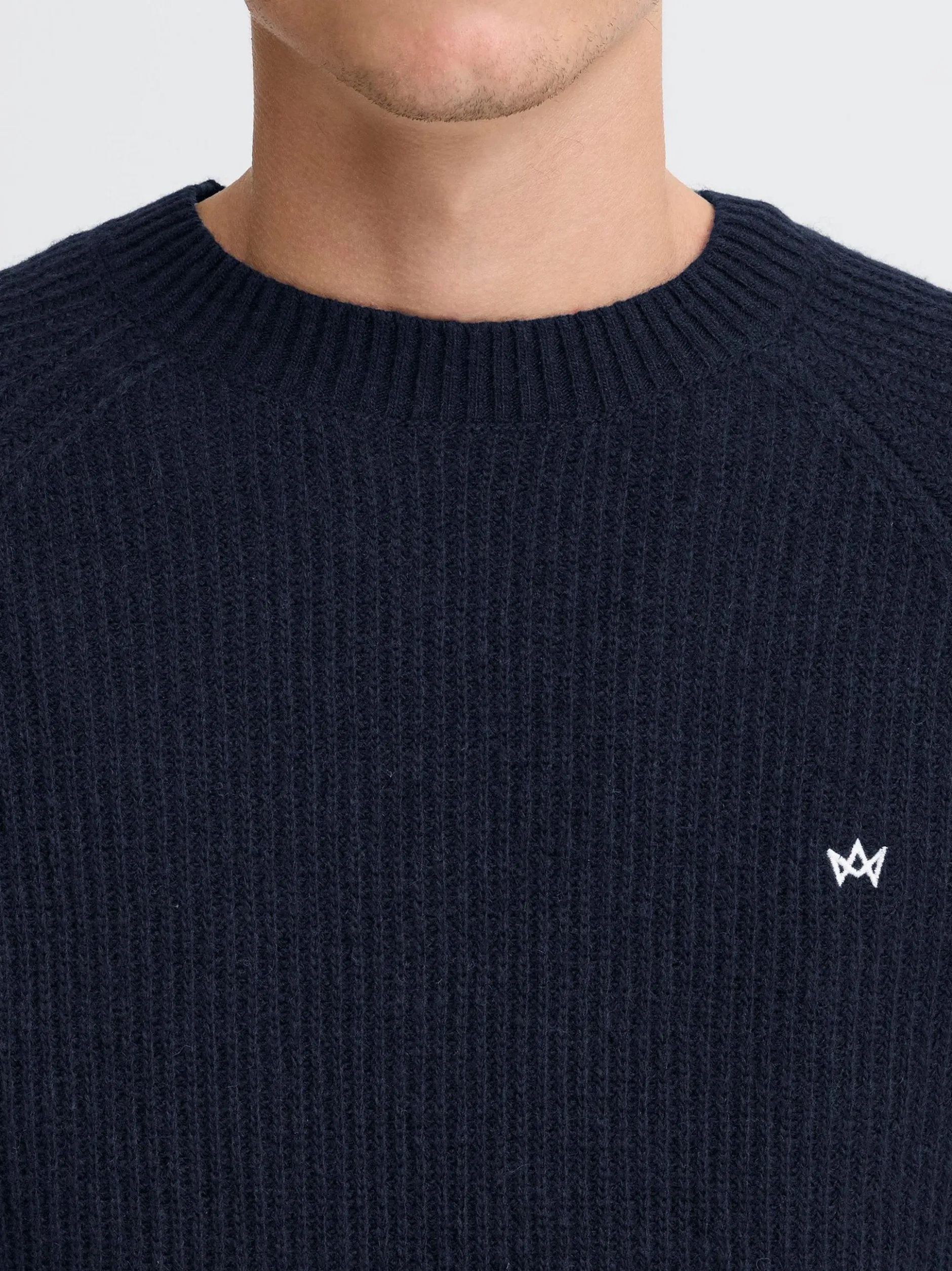 Kronstadt Herren Strickpullover - KSDoors O-neck in blau