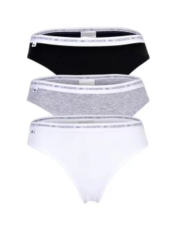Lacoste Damen String 3er Pack in mehrfarbig