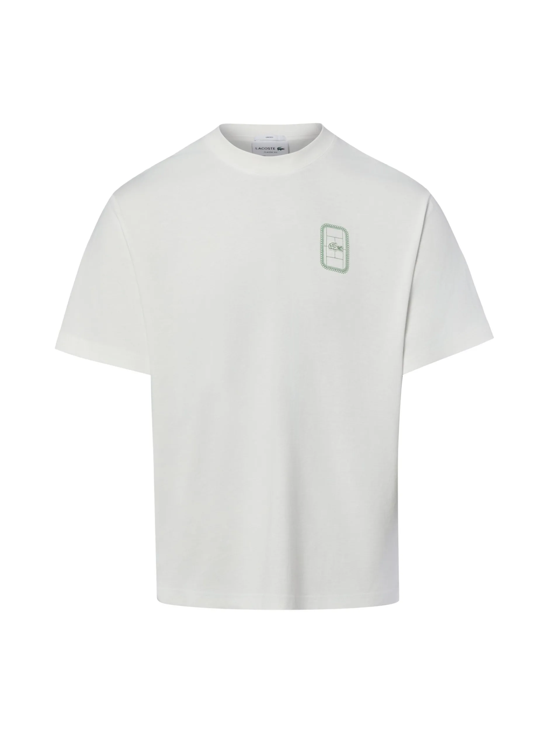 Lacoste Herren T-Shirt in ecru - Ausschnitt: Rundhals
