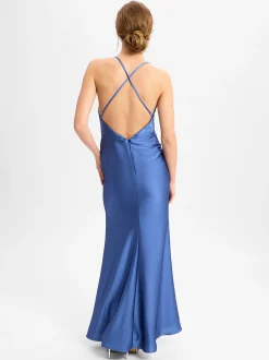 Laona Damen Abendkleid in blau - Ärmel: ohne Arm