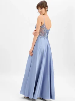 Laona Damen Abendkleid in blau - Ärmel: ohne Arm