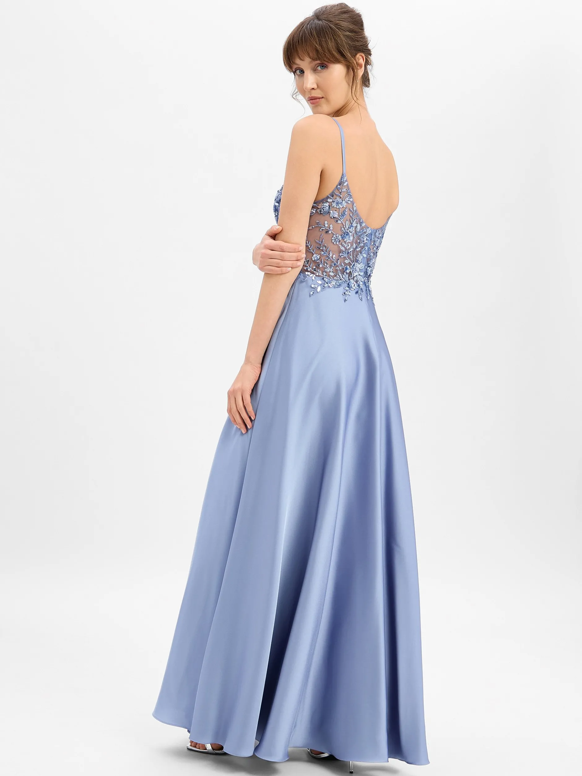 Laona Damen Abendkleid in blau - Ärmel: ohne Arm