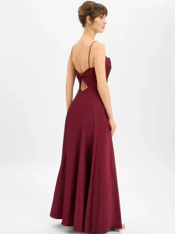 Laona Damen Abendkleid in bordeaux - Ärmel: ohne Arm