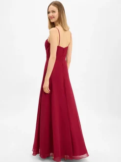 Laona Damen Abendkleid in bordeaux - Ärmel: ohne Arm