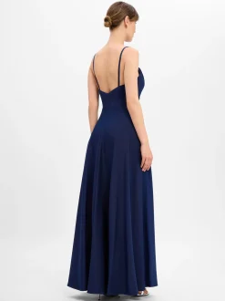 Laona Damen Abendkleid in marine - Ärmel: ohne Arm