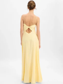 Laona Damen Abendkleid in zitrone - Ärmel: ohne Arm