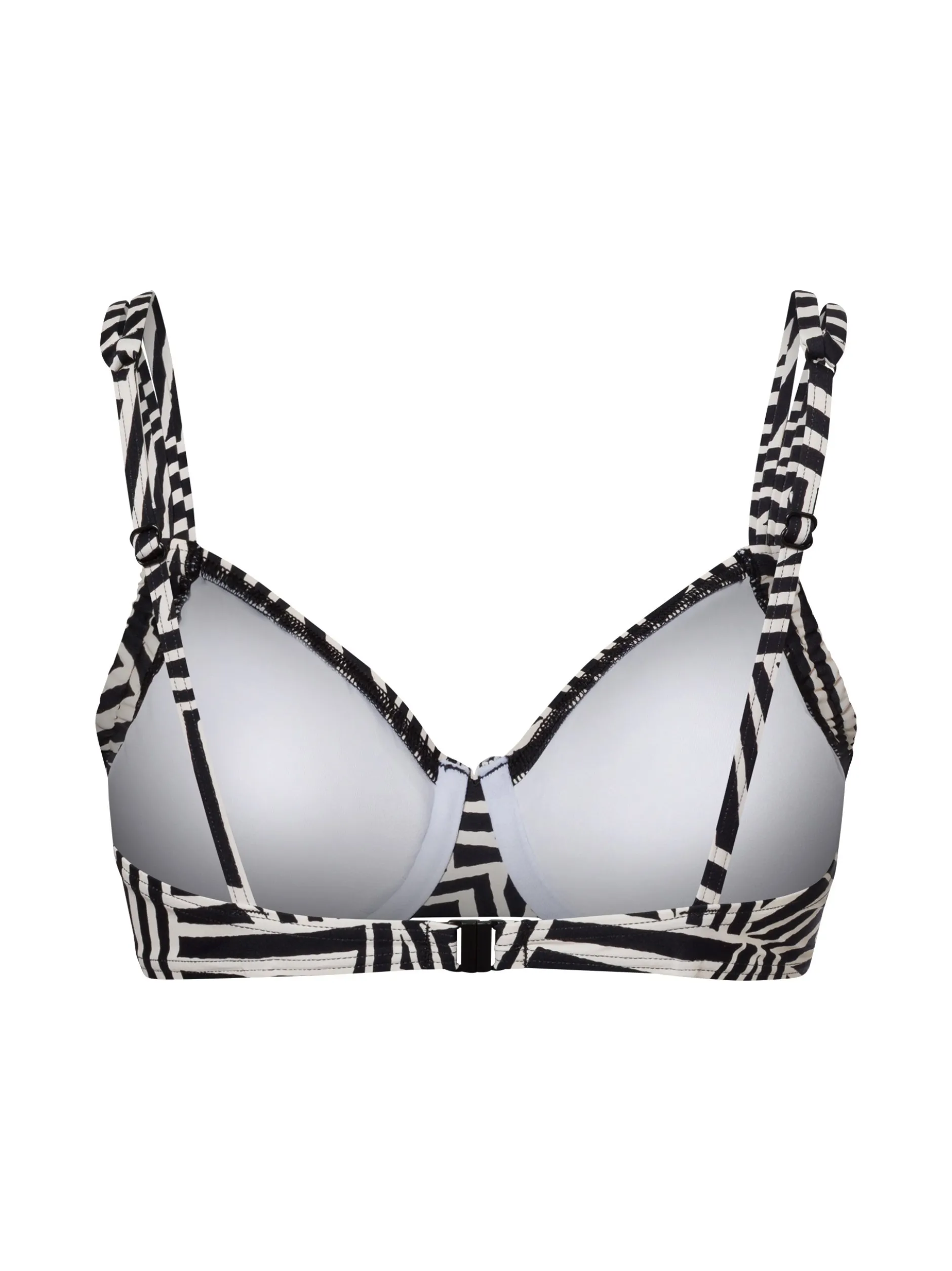 Lascana Damen Bikini-Top in beige schwarz