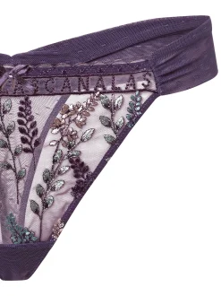 Lascana Damen Mesh-String in lila