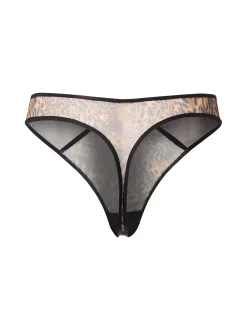 Lascana Damen String in schwarz braun