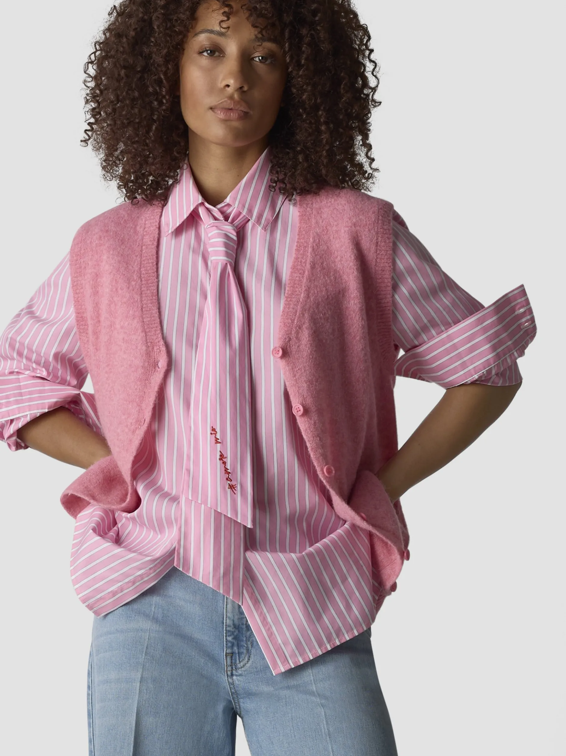 LCMT Damen Strickweste in pink