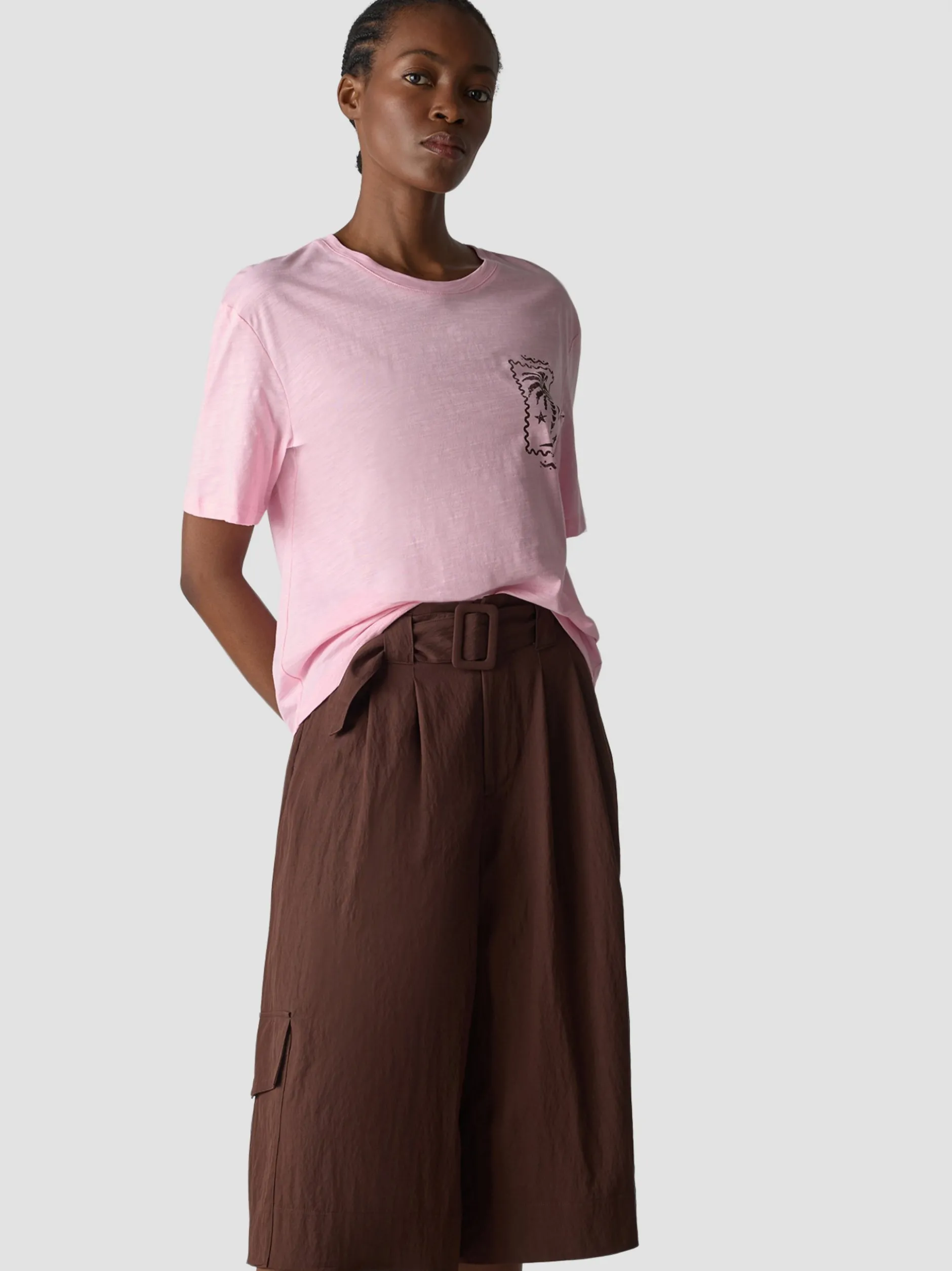 LCMT Damen T-Shirt in rosa