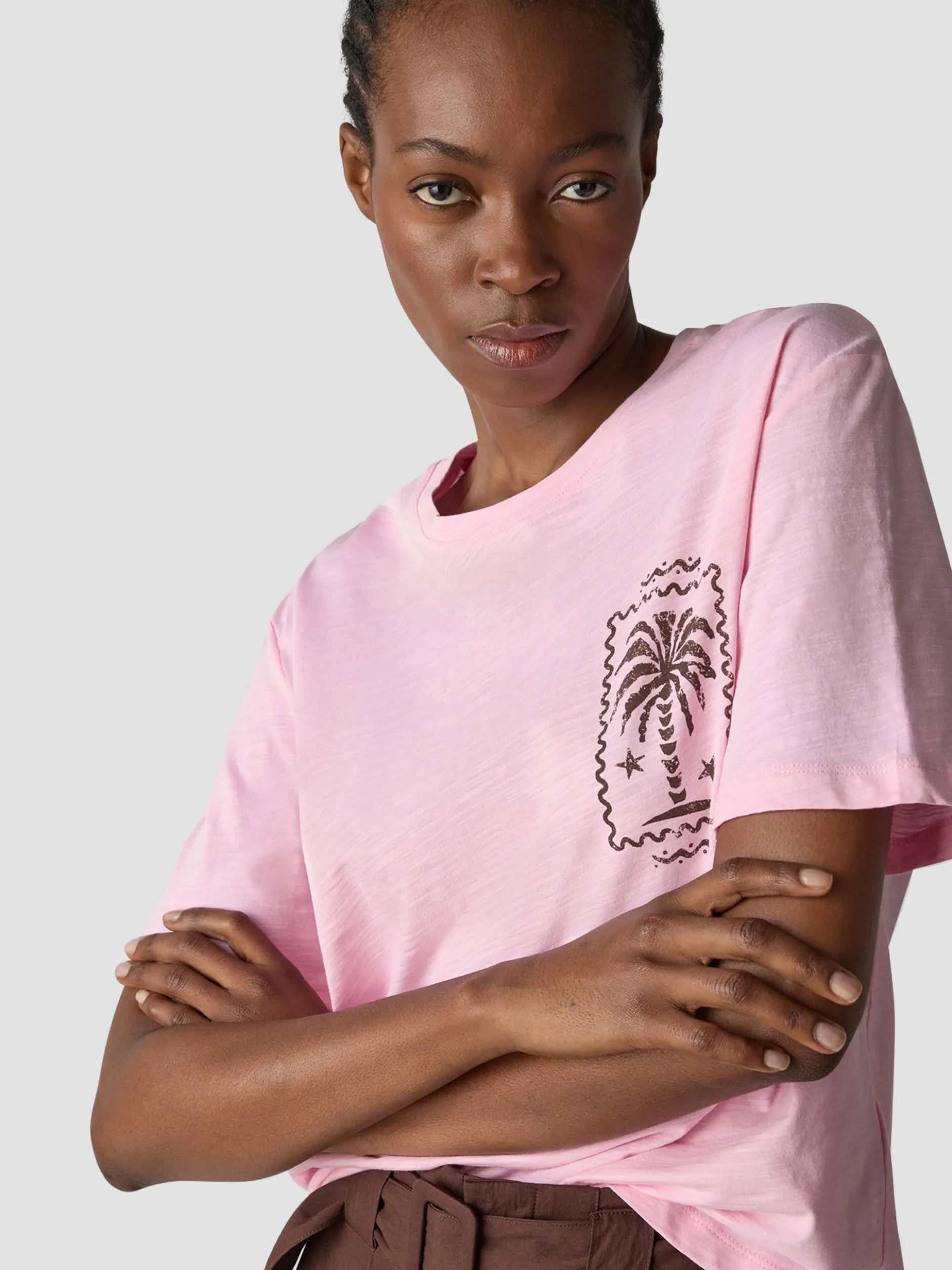 LCMT Damen T-Shirt in rosa