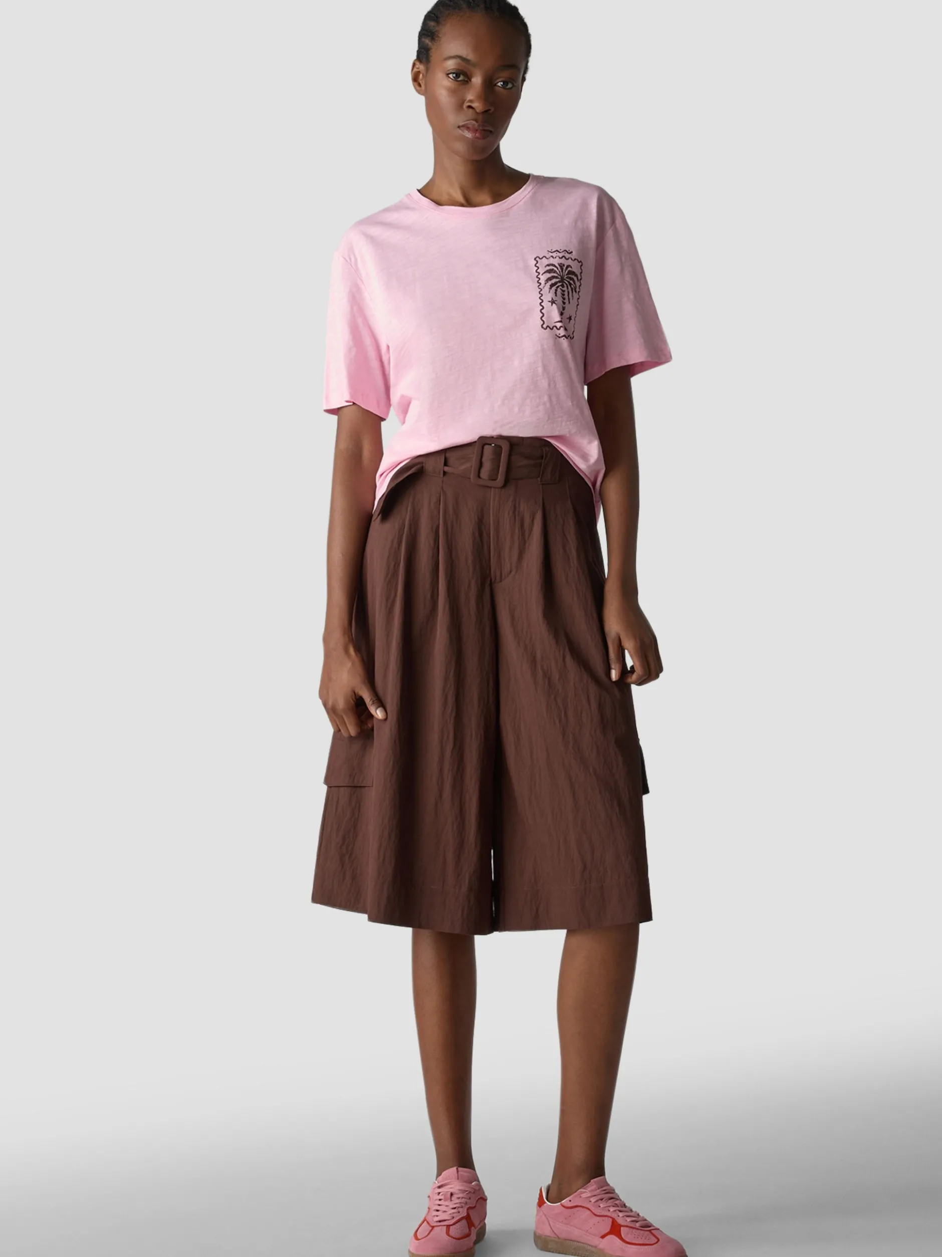 LCMT Damen T-Shirt in rosa