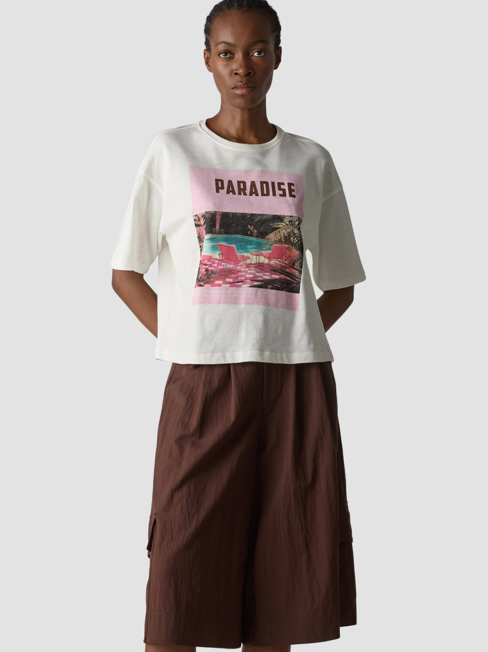 LCMT Damen T-Shirt in weiß
