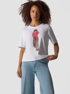 LCMT Damen T-Shirt in weiß