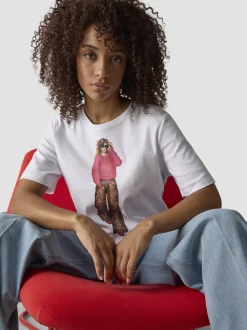 LCMT Damen T-Shirt in weiß