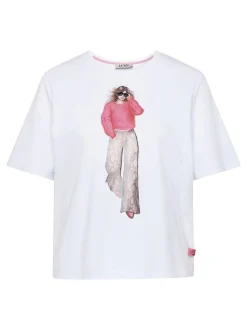 LCMT Damen T-Shirt in weiß
