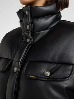 Lee Damen Jacke - Rider Puffer in schwarz