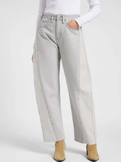 Lee Damen Jeans - Rider Barrel in hellgrau