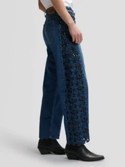 Lee Damen Jeans - Rider Barrel in dark stone denim