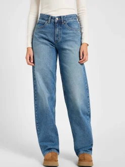 Lee Damen Jeans - Rider Loose in light stone