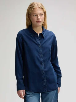 Lee Damen Langarmhemd - Classic in denim