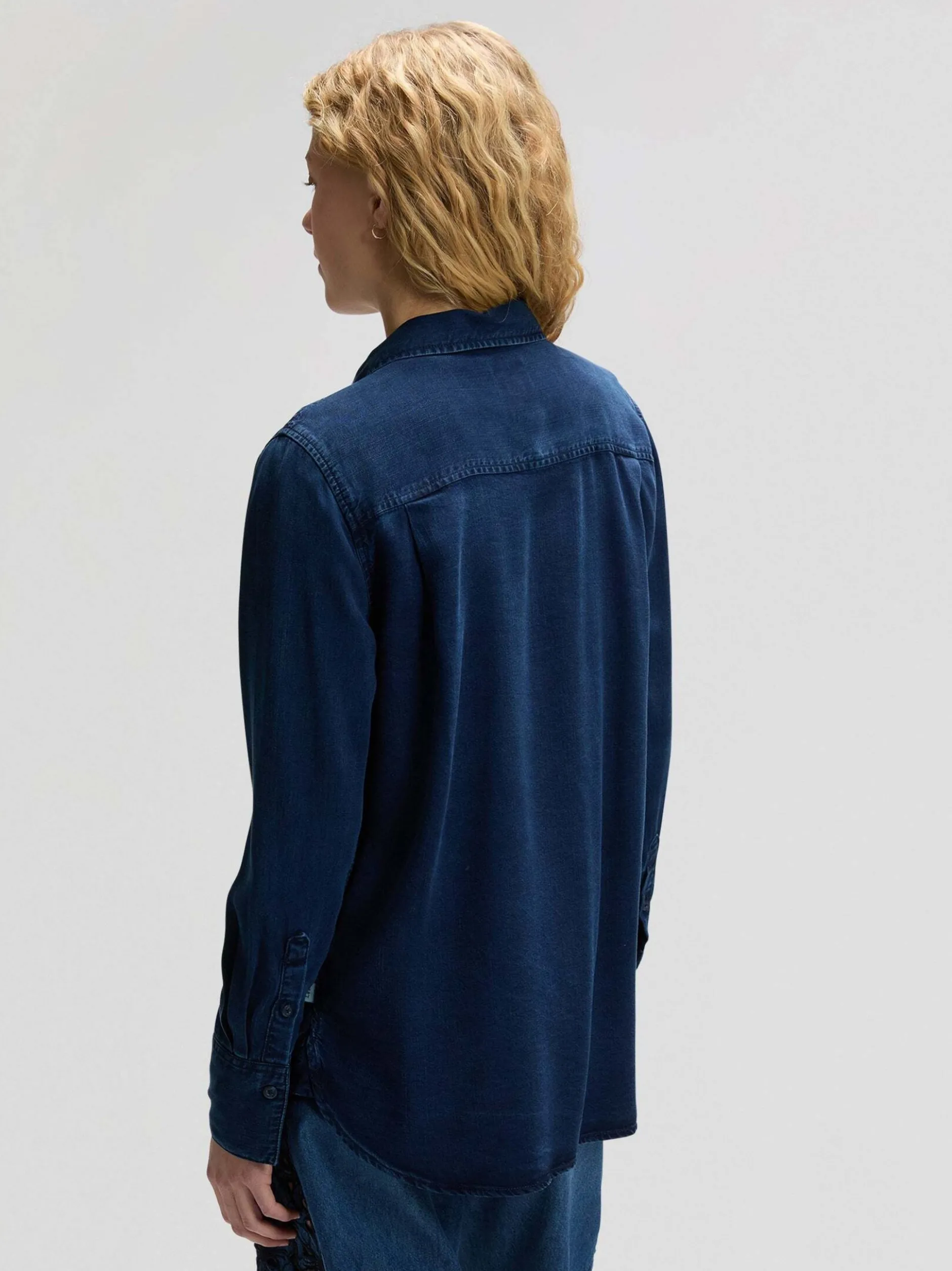 Lee Damen Langarmhemd - Classic in denim
